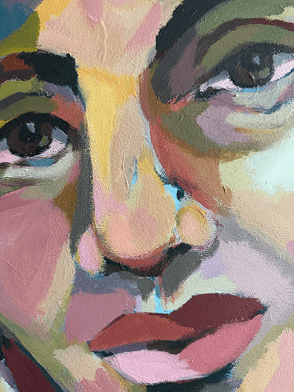 Frankie - original portrait painting