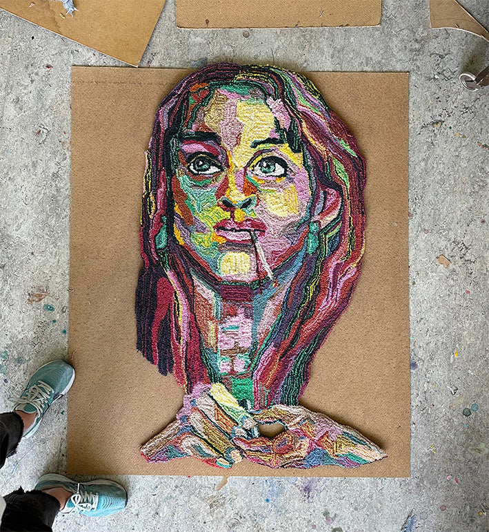 Gilda - original tufted wall hanging