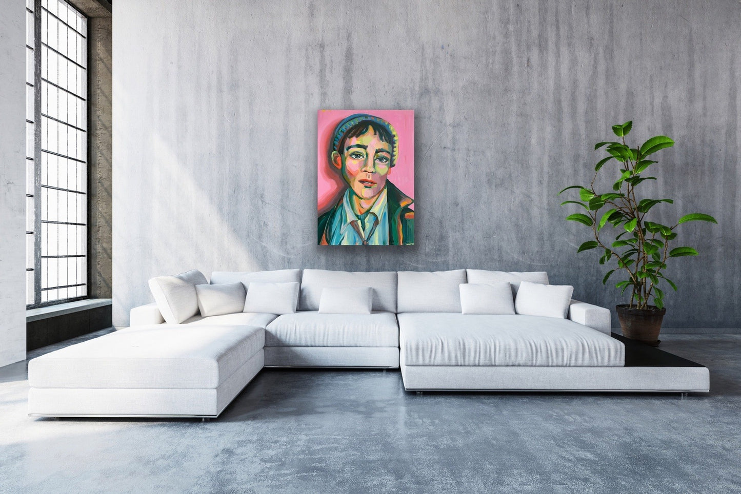 Miles - original portrait painting