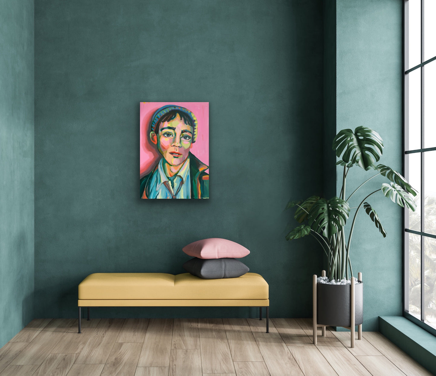 Miles - original portrait painting