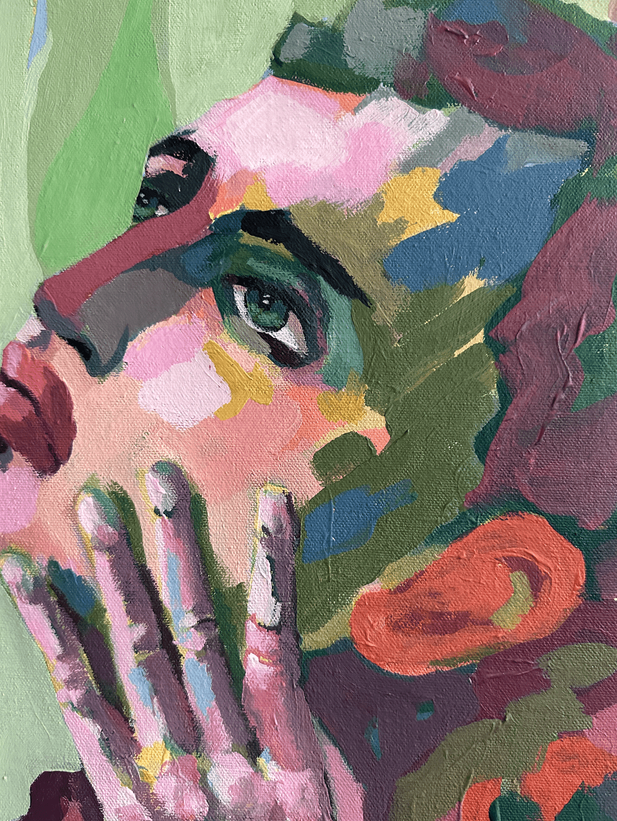 Si wondering - original portrait painting