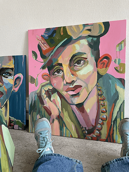 Frankie - original portrait painting