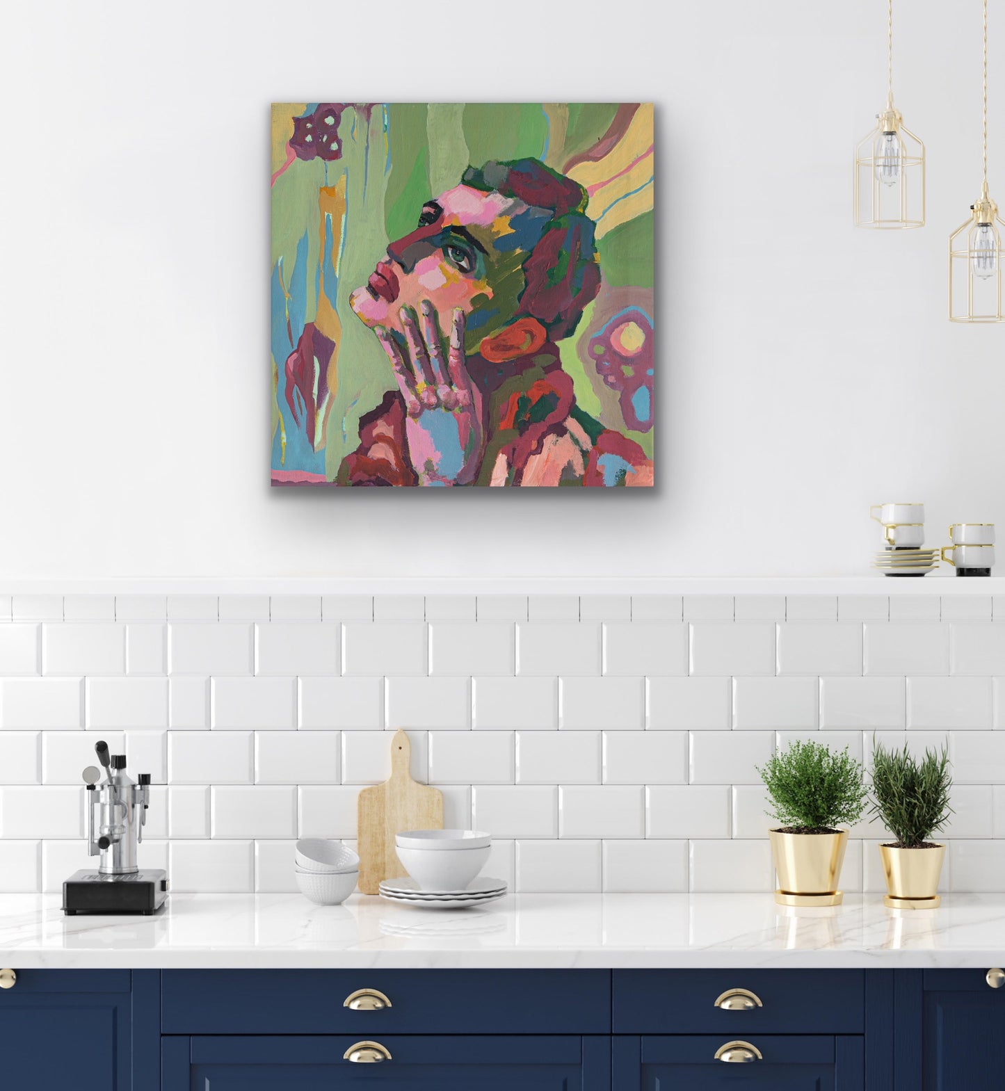 Si wondering - original portrait painting