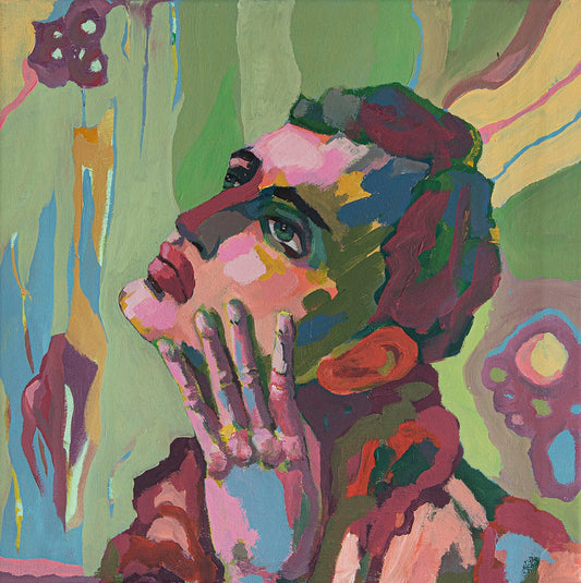 Si wondering - original portrait painting