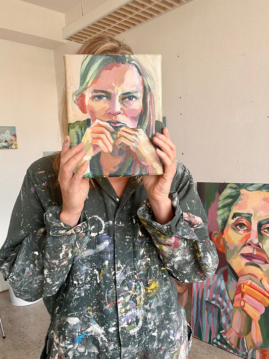 Self study - original portrait painting